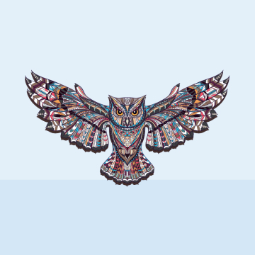 Flying Owl Wooden Jigsaw Puzzle - aimpuzzle